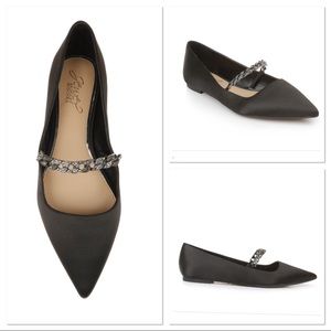 Badgley Mischka Jewel Satin Flat